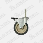Rodaja Giratoria Poly Gris Con Tornillo O Espiga - Image 2