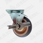 Rodaja Termoplastica Gris Con Placa