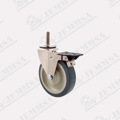 Rodaja Termoplástica Gris Con Tornillo, Espiga U Ojillo - Image 3