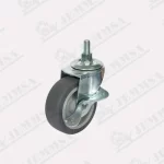 Rodaja Termoplástica Gris Con Tornillo, Espiga U Ojillo