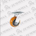 Rodaja Polyflexon Con Centro de Aluminio Con Placa