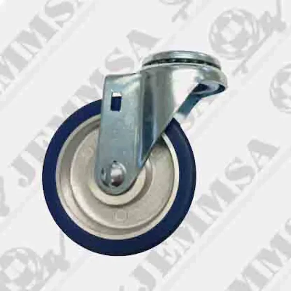Rodaja Poly Azul Centro de Aluminio Con Ojillo