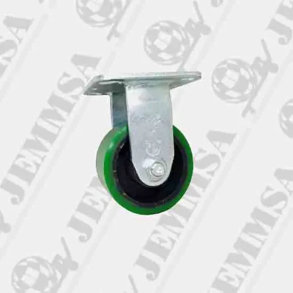 Rodaja Polyon (Poly Con Centro De Acero) Con Placa