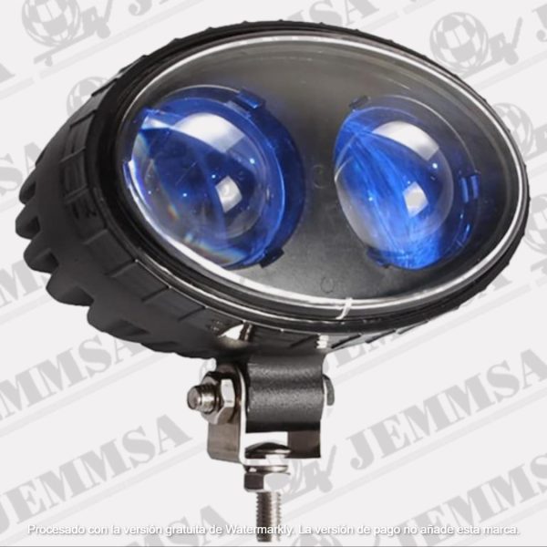 Luz azul de seguridad para montacargas, luces de advertencia seguras de almacén, 10 V-100 V