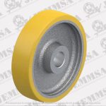 Rueda motriz para carga pesada amarilla Blickle